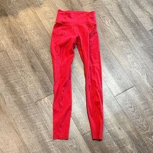 lululemon athletica Red Leggings